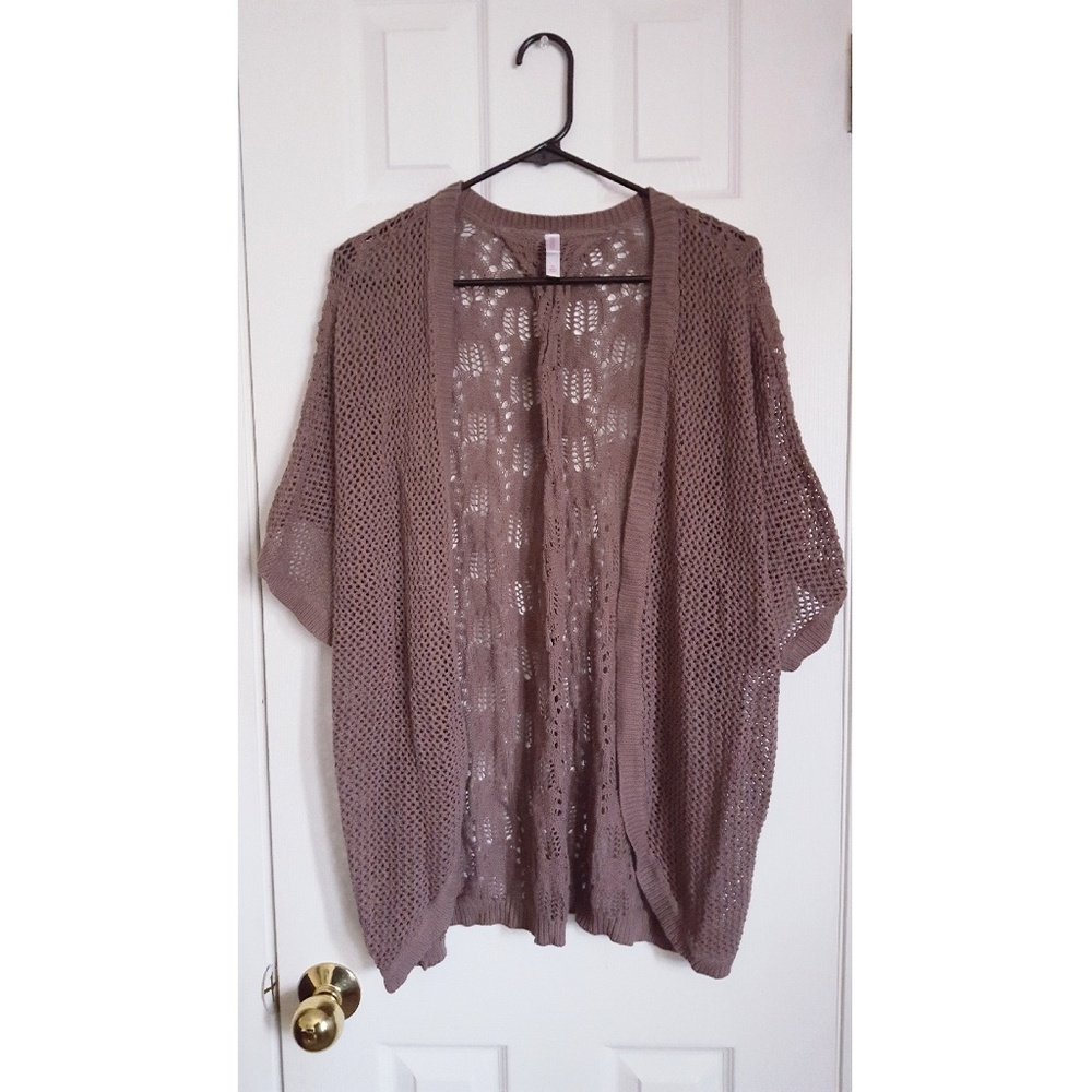 Light Brown Knitted Cardigan